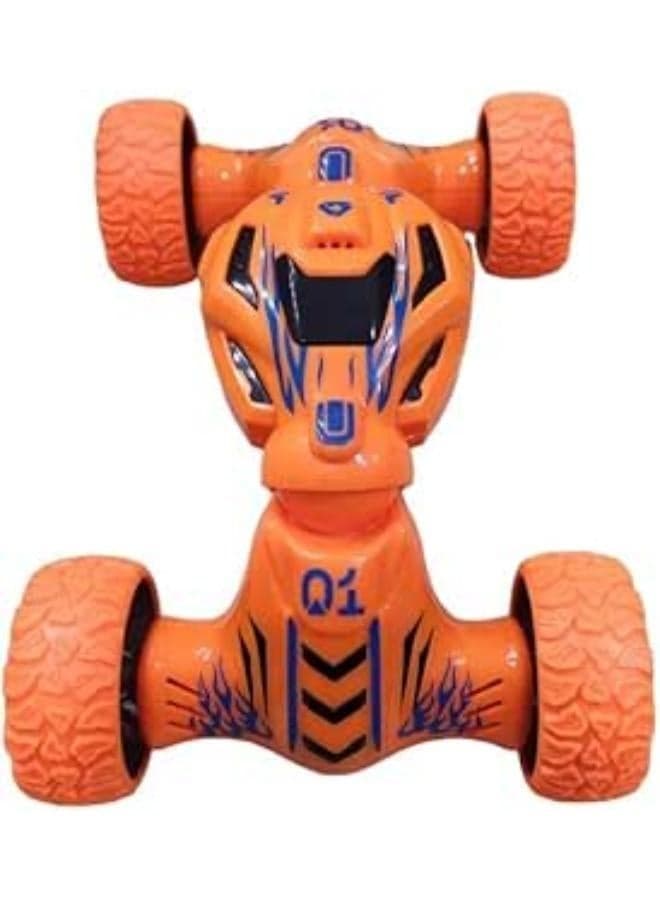 Pull Back Car Toy for Boys - Four Wheel Drive Off-Road Vehicle Inertial Drive, Gift for 3-6 Years Old Kids Orange