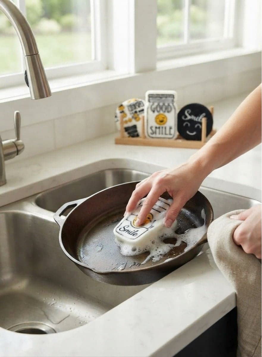 Cute Multi-Purpose Cleaning Sponge with Attractive Prints – Kitchen Sponge for Easy Grease and Dirt Removal Without Scratching – Ideal for Cleaning Dishes, Cookware and Household Surfaces – Practical and Easy to Use (3)