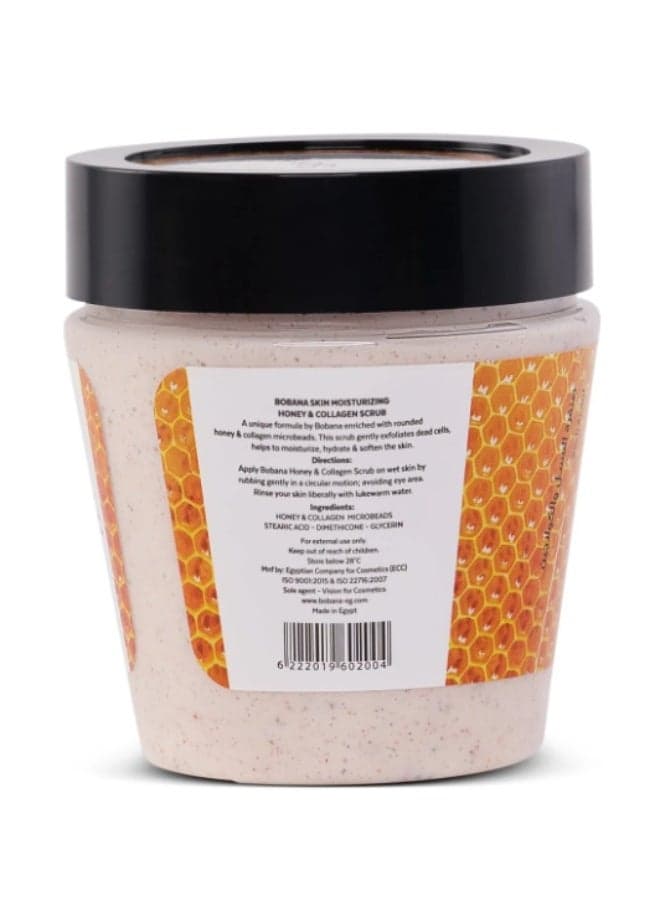 Honey & Collagen Gel Scrub - Firming & Moisturizing Face & Body Exfoliator For Elasticity & Glow - (300 gm) Body Scrubs & Polishes (3)