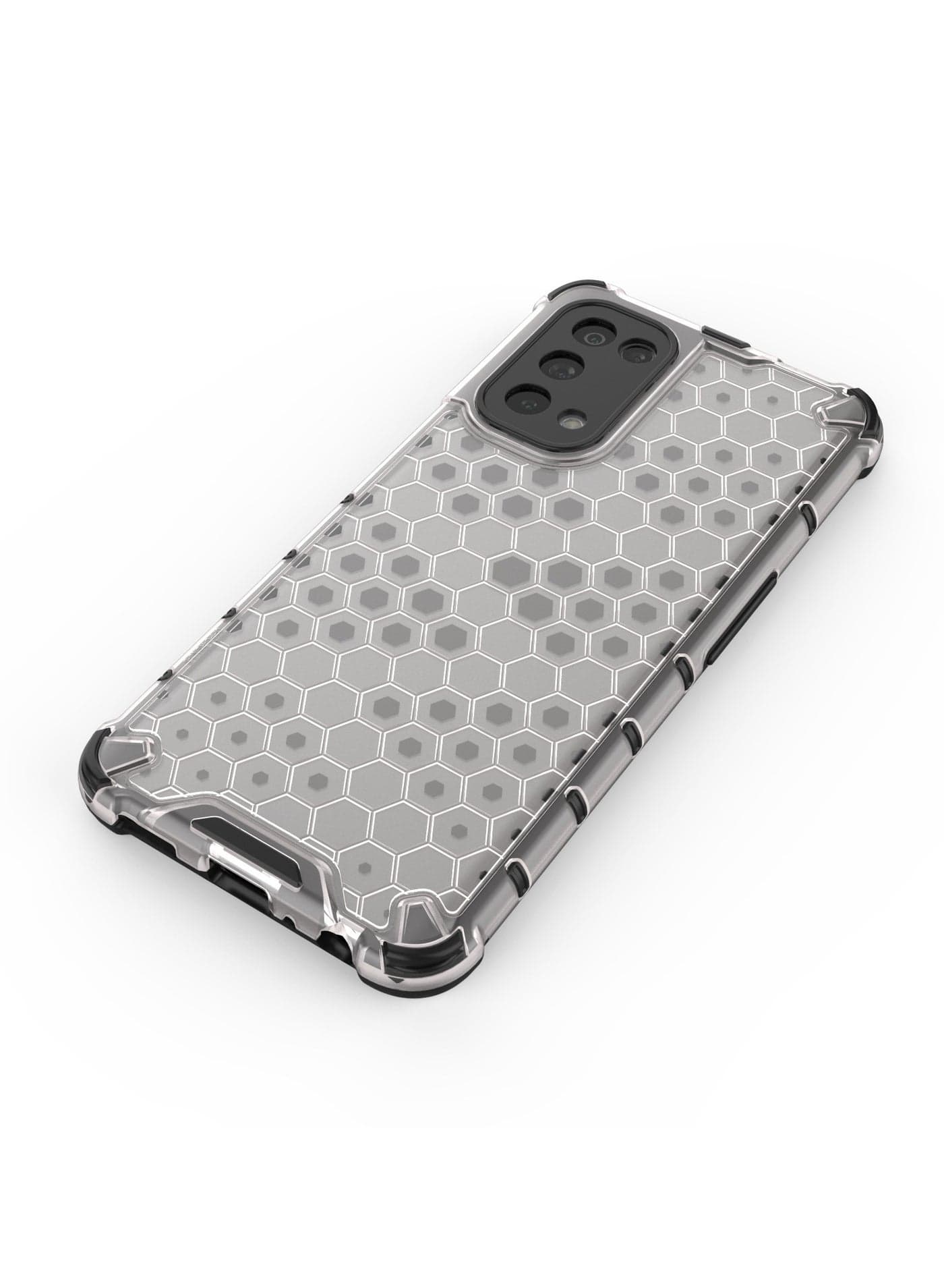 Case Cover Honeycomb Case Shockproof Camera Protection Cover Compatible with Oppo Reno 5( Transparent ) (3)