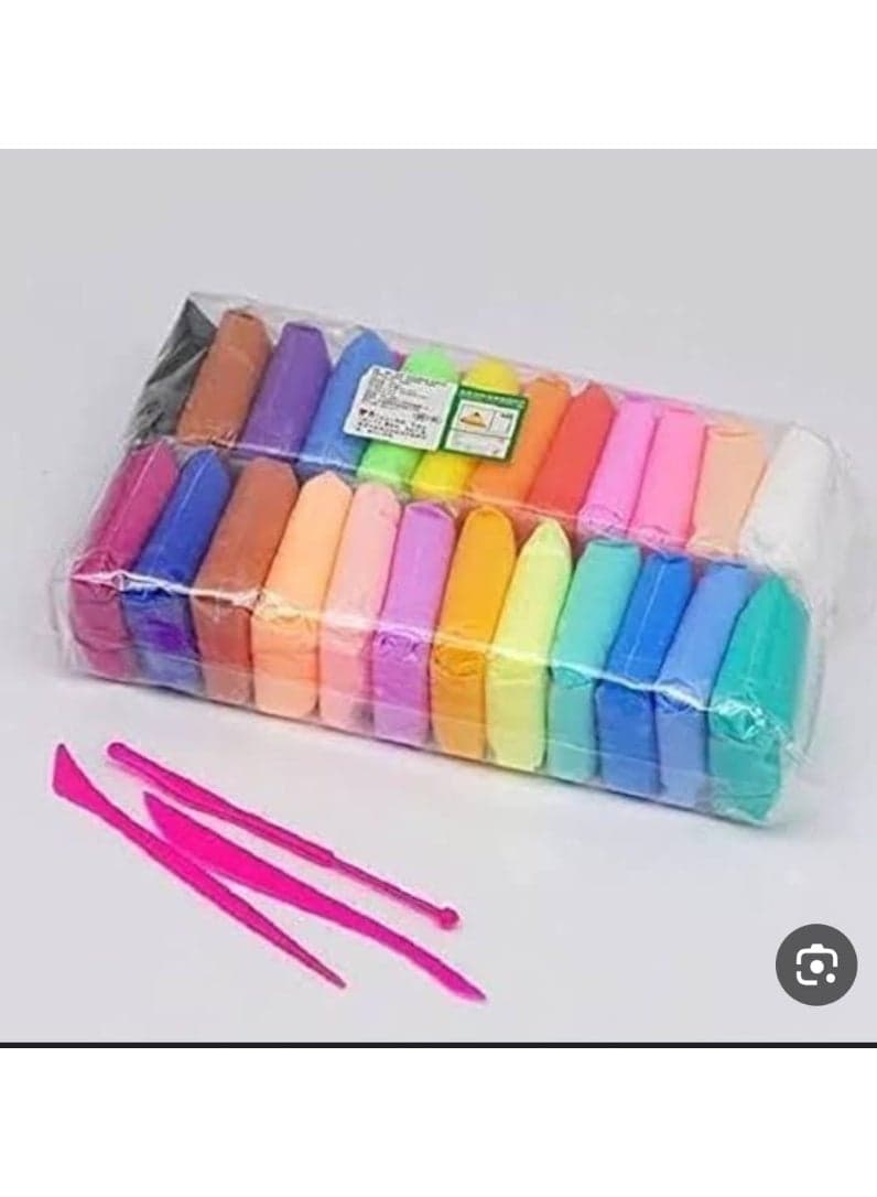 12 Colors Air Dry Magic Clay, Soft & Light DIY Clay with Sculpting Tools Clay & Dough