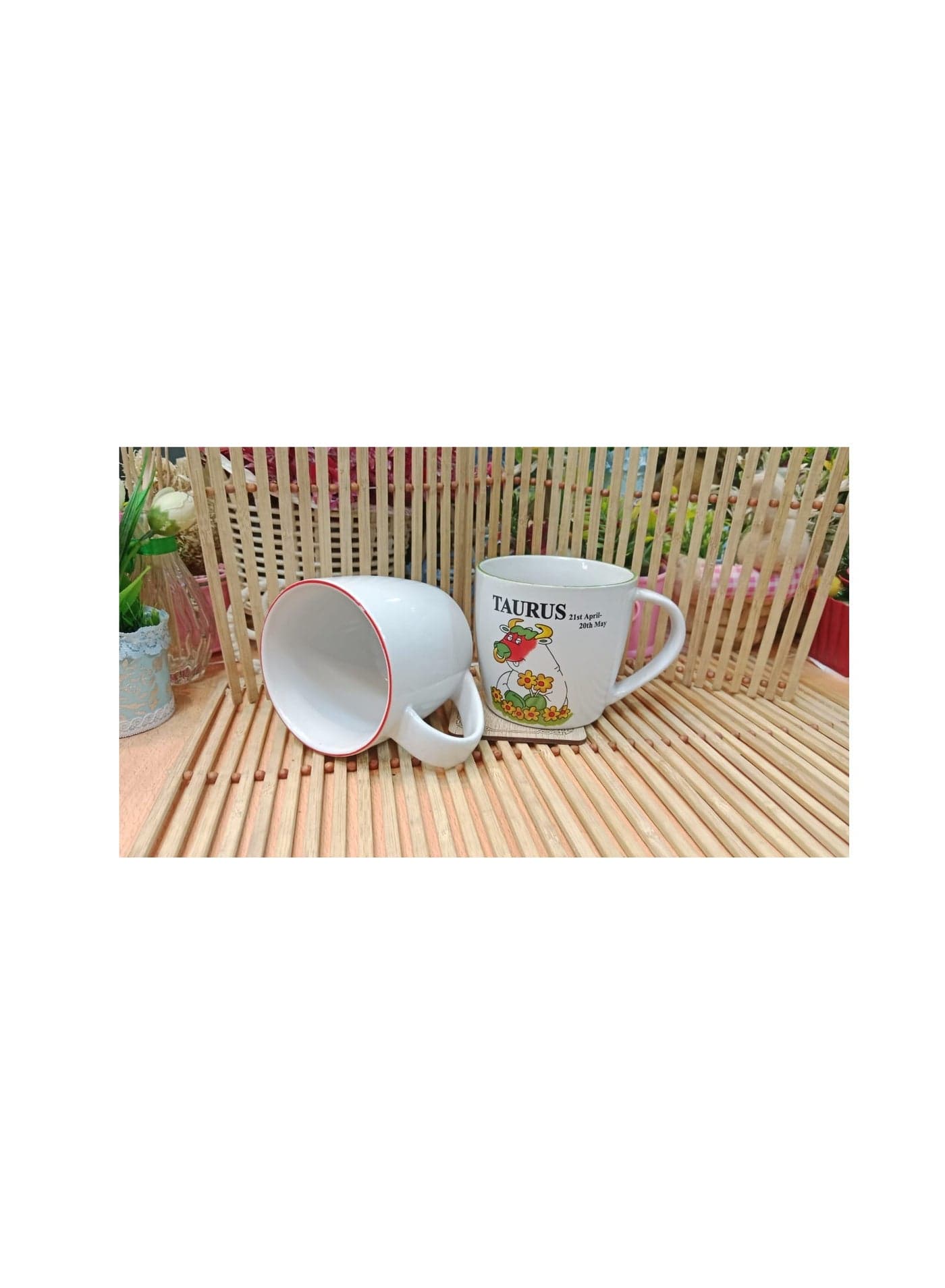 مج صيني برج الثور 1 قطعة +شنطة دكان علاء Coffee Mugs (4)