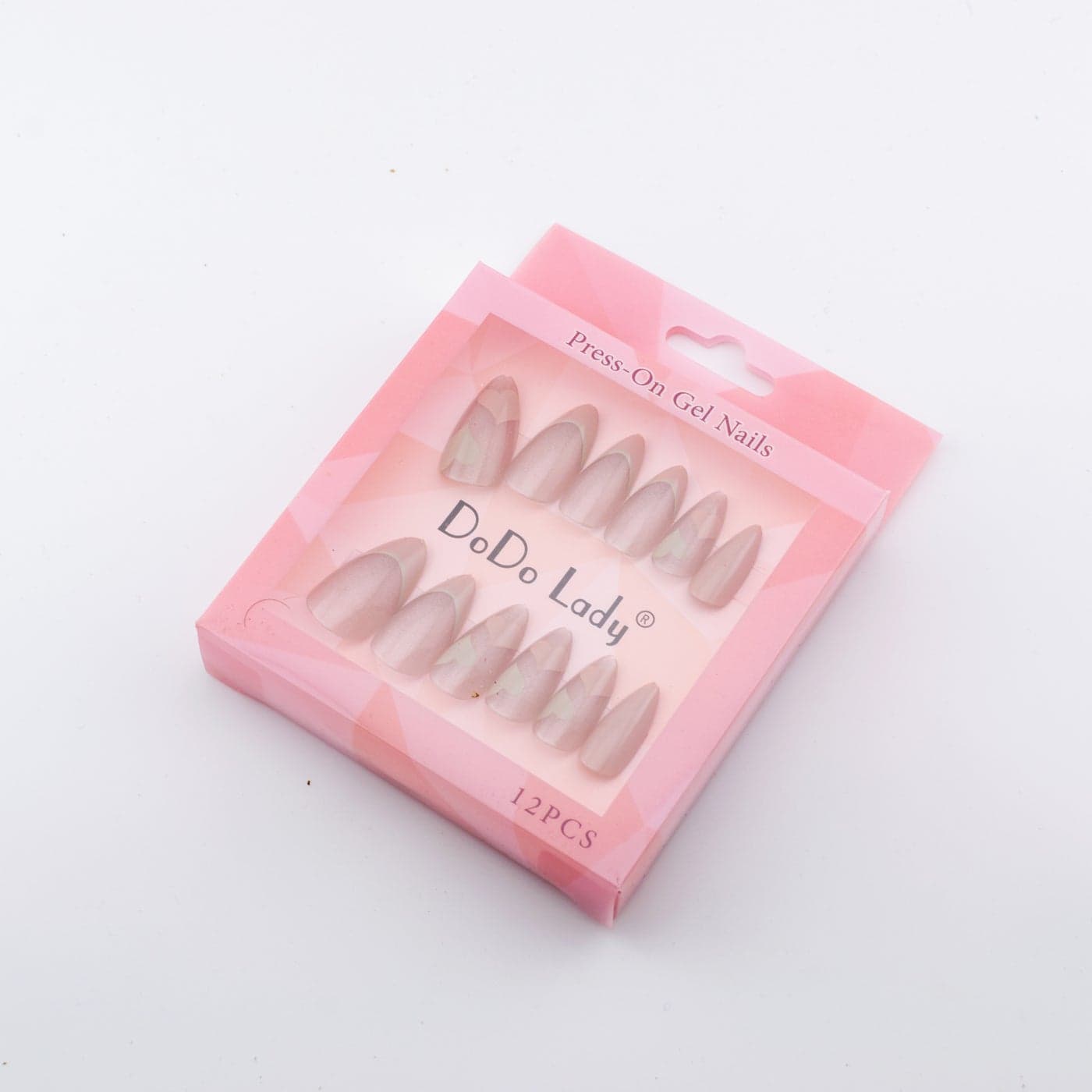 Pack of 12 Colorful Press-On Nails With Double Face Glue For Easy Installation - Dodo Lady Press On False Nails