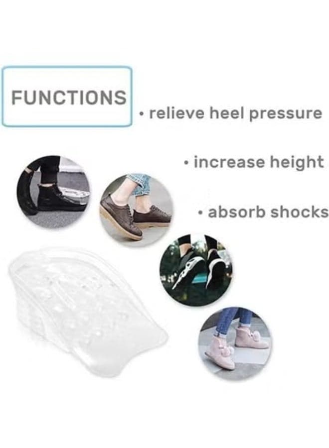 Height Increase Insole Up To 5 Layers Of Silicone Gel For Heel Insoles, 1 Pair Shoe Insoles (٣)