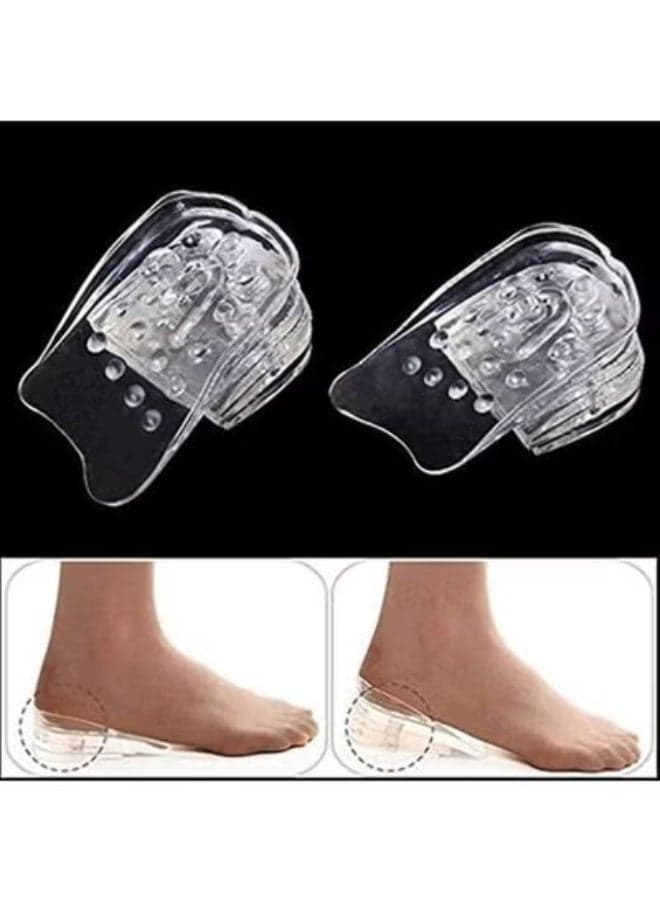 Height Increase Insole Up To 5 Layers Of Silicone Gel For Heel Insoles, 1 Pair Shoe Insoles (٤)