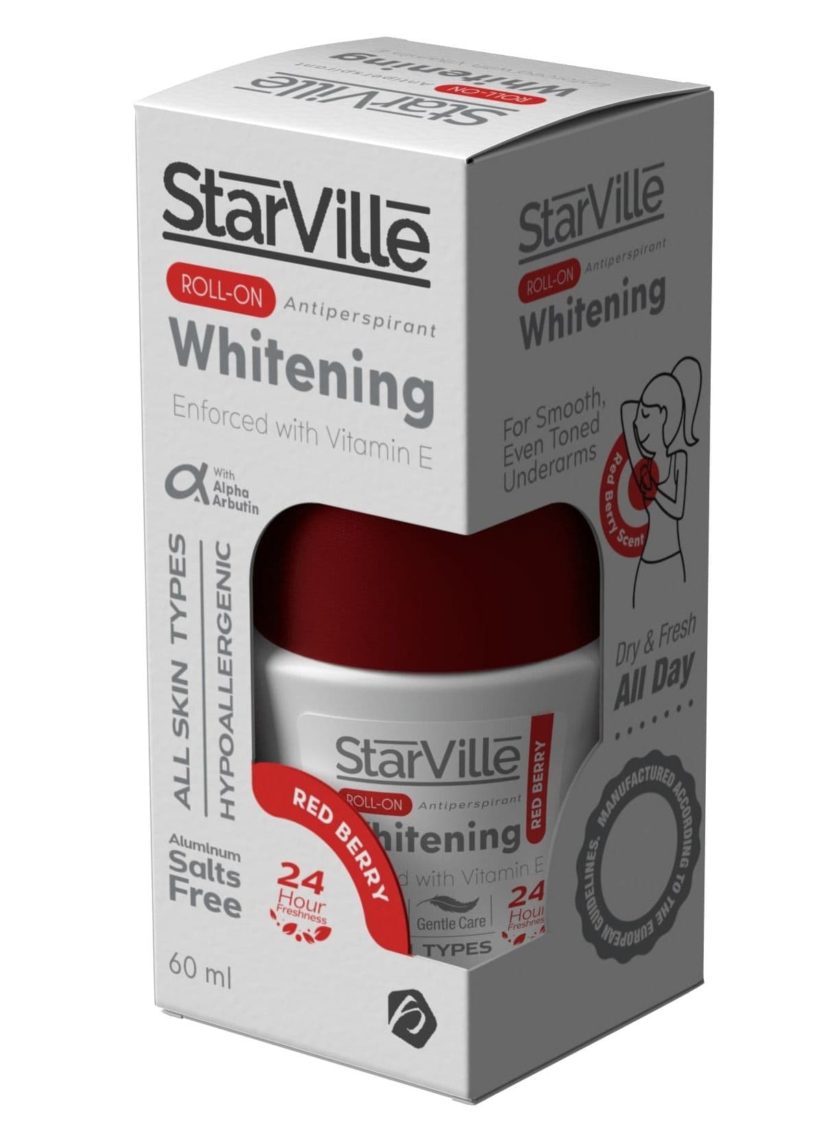 Whitening Roll on Redberry 60 ML Deodorants & Antiperspirants