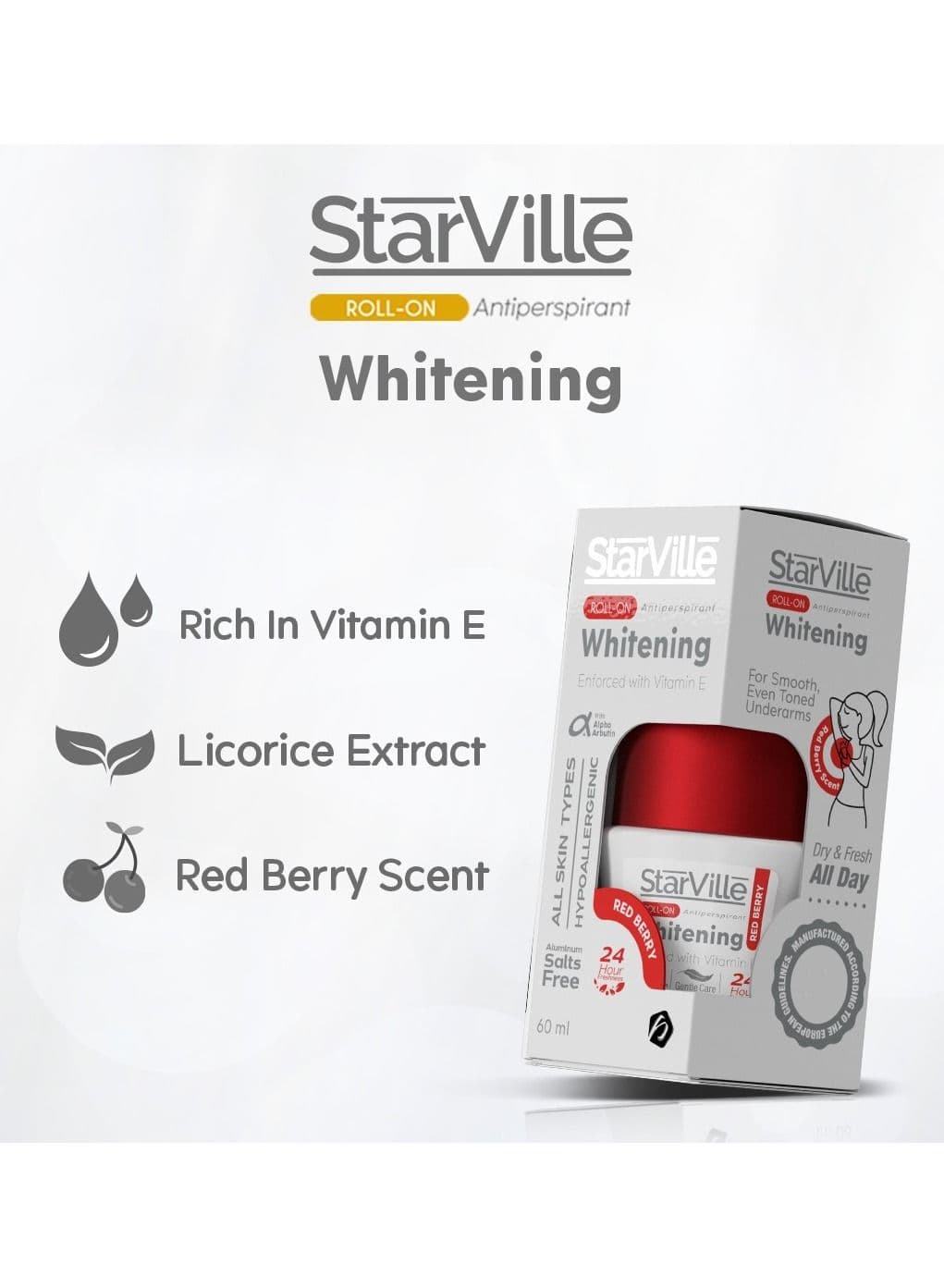 Whitening Roll on Redberry 60 ML Deodorants & Antiperspirants (5)