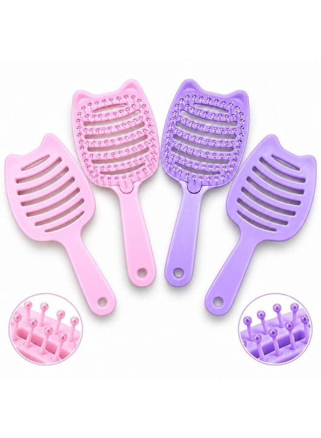 فرشاة شعر احترافية لفك التشابك والتصفيف – مناسبة للاستخدام اليومي لجميع أنواع الشعر Hair Brushes (٢)