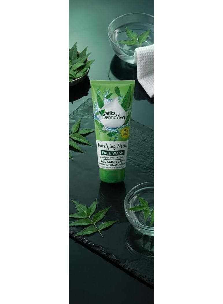Vatika Facial Wash for Oily Skin Types with Neem Leaves for Acne-Prone Skin 150+35Ml Face Wash (10)