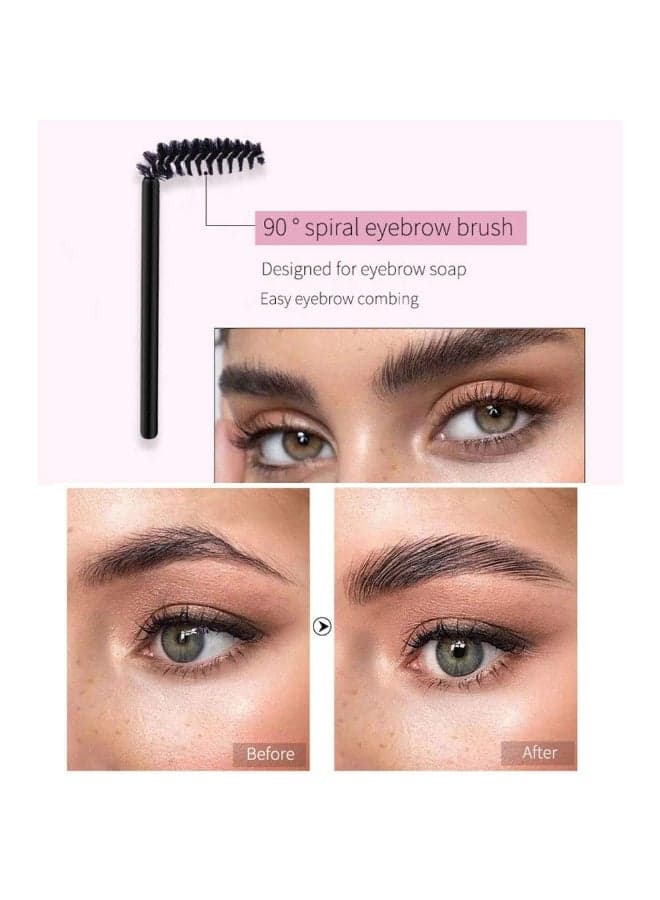 4D Soap Brow Kit – Waterproof Long Lasting Styling Pomade, Smudge-Proof Makeup Balm for Natural Eyebrow Look (Pack of 1) Eyebrow Creams & Gels (٩)