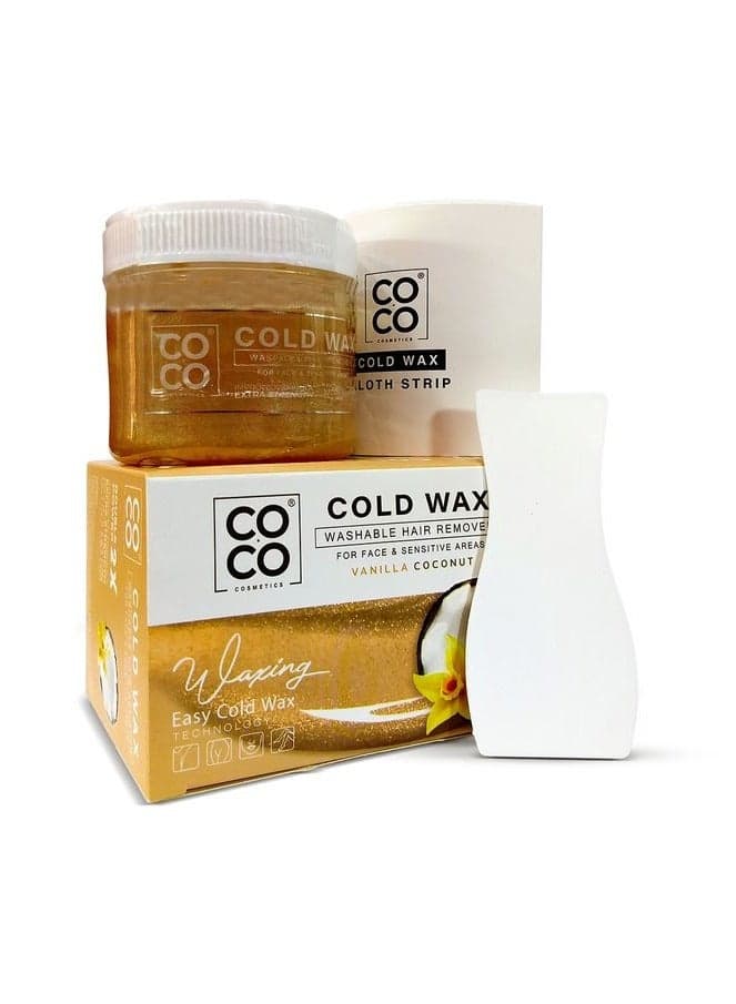 Cold Wax Washable Hair Remove vanilla coconut 250 gm