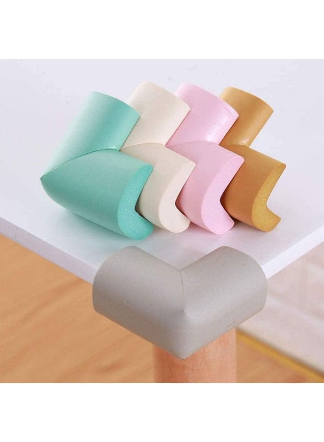 Foam Corner Protectors for Sharp Edges - 4pcs - Baby Proofing Edge Guard - Anti-Collision Safety Bumper for Furniture (Random Color) Guards and Locks