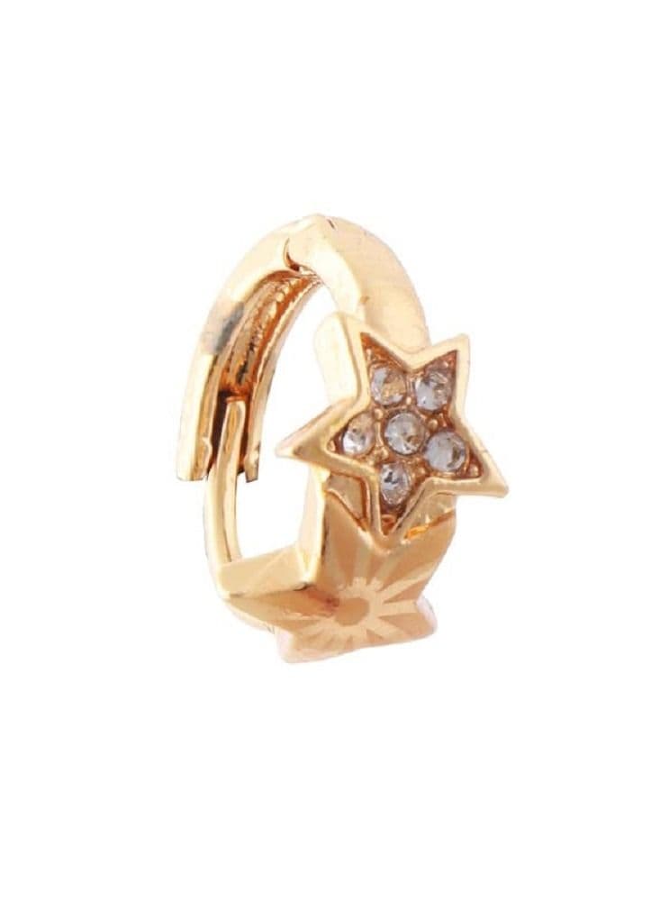 حلق (تكا ) فصوص زركون للسيدات من Butterfly Shenoute - ذهبي اللون 190 Women's Earrings Stud (٣)