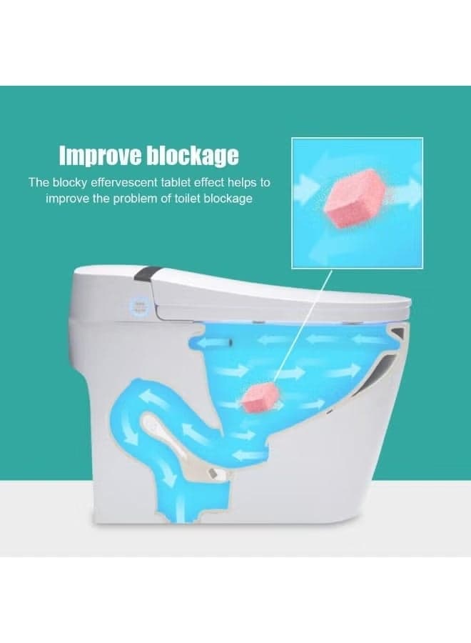 Toilet Cleaning Effervescent Tablets – 12Pcs Bubble Cleaner Pills, Deep Deodorizing Toilet Bowl Cleaner