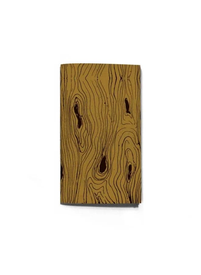 passport size Notebook & sketchbook, Wood Vintage design(Craft paper)