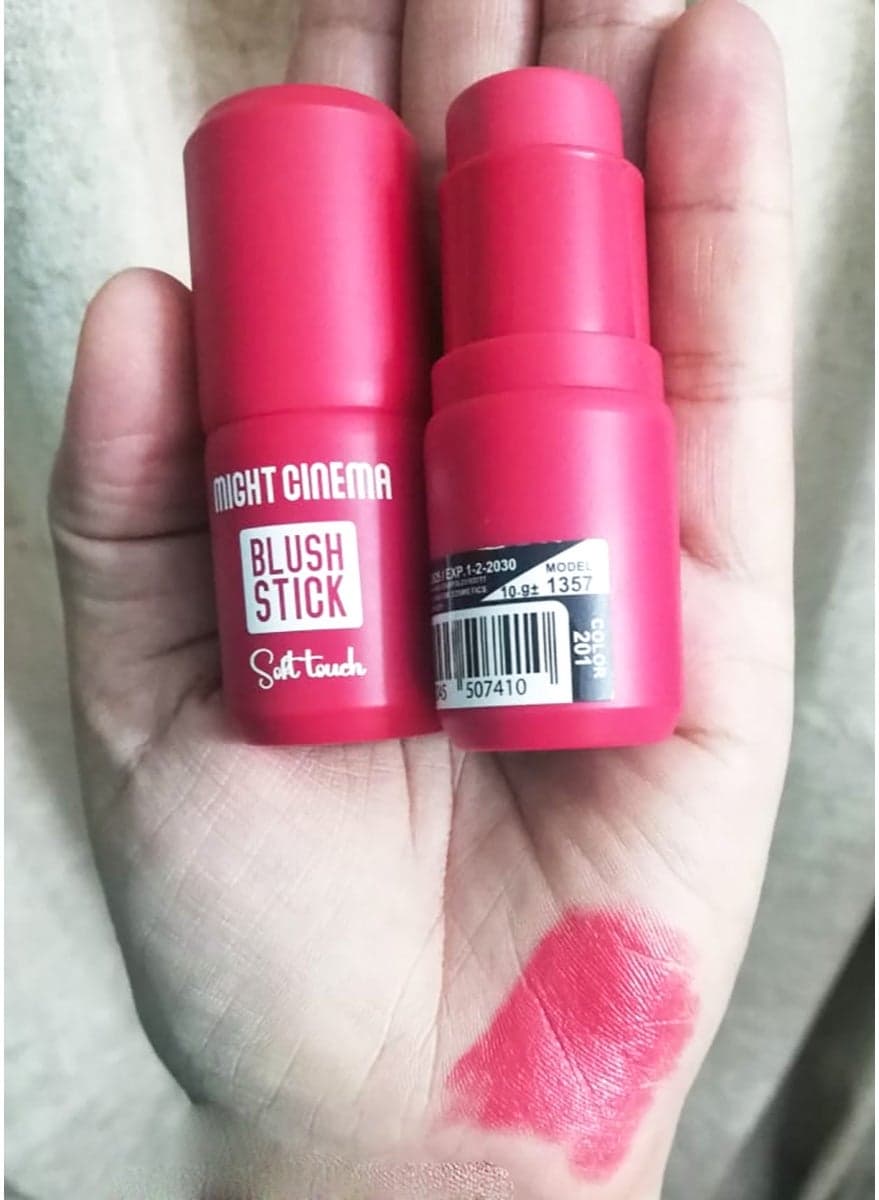 Matte stick blusher, soft on the skin, from Might Cinema-1357 -color 201 Blusher & Bronzer (٣)