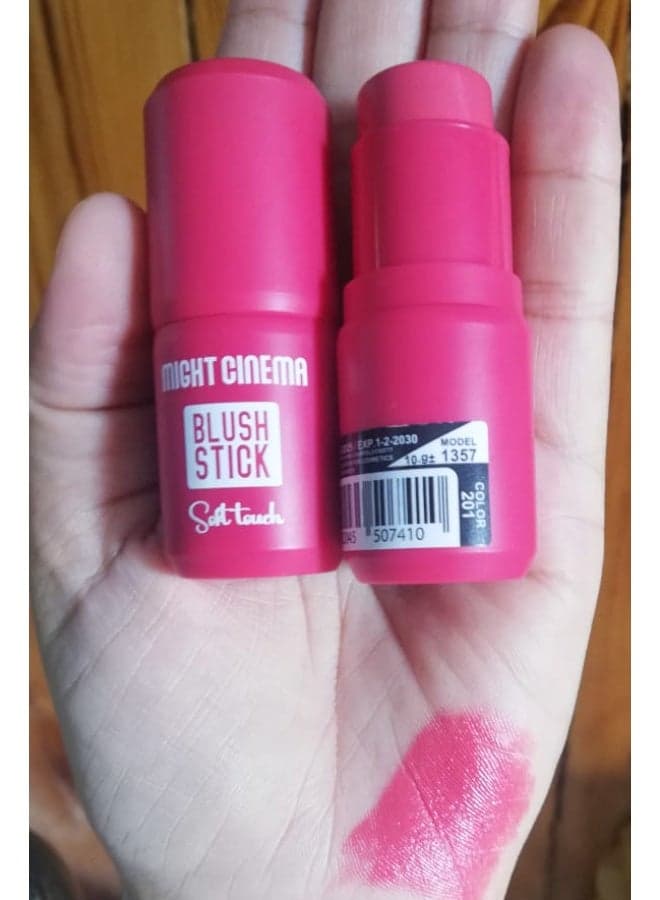 Matte stick blusher, soft on the skin, from Might Cinema-1357 -color 201 Blusher & Bronzer (٤)
