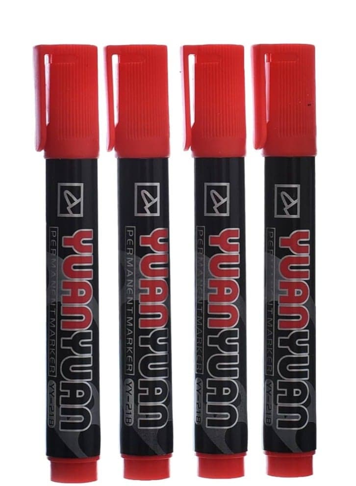 Permanent Marker YY-218 Red | Long-Lasting, Quick-Dry Ink for Bold Markings (2)
