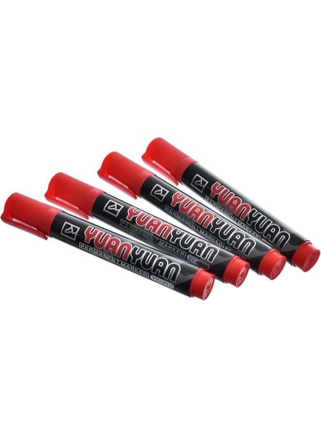 Permanent Marker YY-218 Red | Long-Lasting, Quick-Dry Ink for Bold Markings (3)