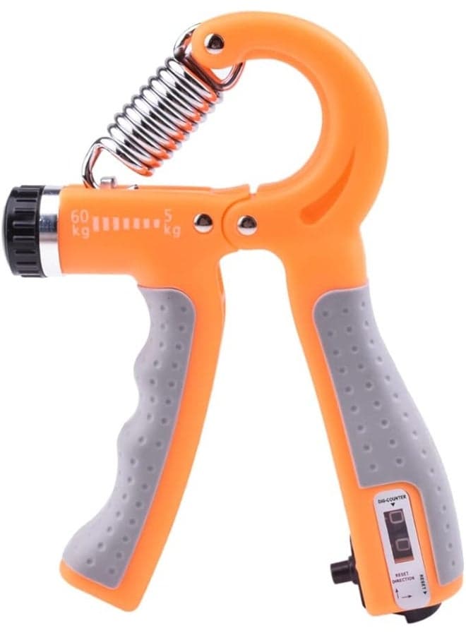 Hand grip strengthener with adjustable resistance counter, forearm strengthener from 5 to 60 kg for strong wrists and fingers (2)
