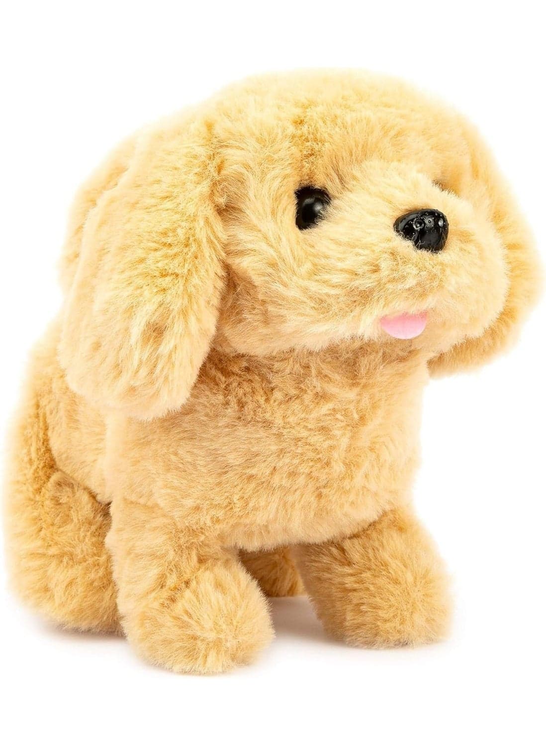 Walking & Barking Plush Puppy Toy, Interactive Soft Dog with Realistic Movement & Sounds, Cuddly Pet Toy for Kids – Brown (4)