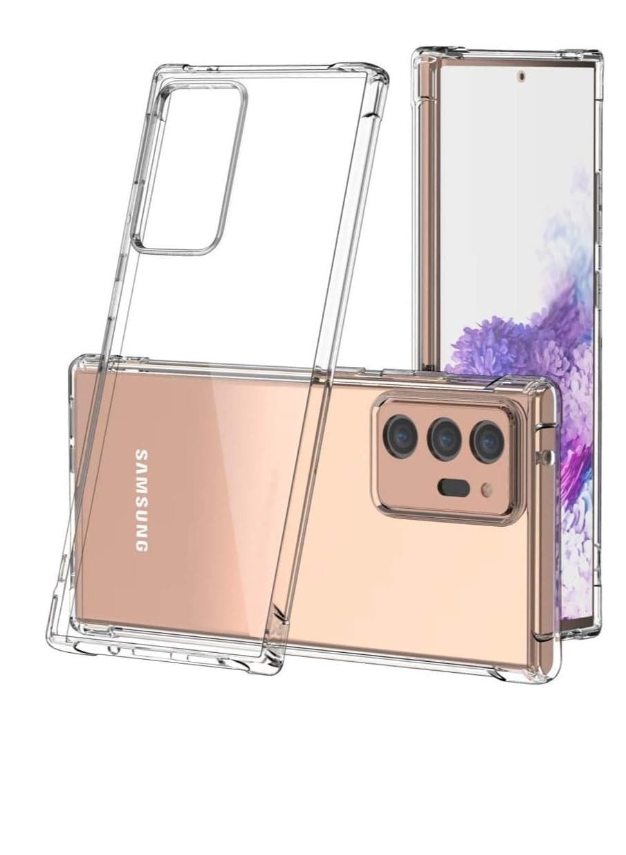 for Samsung Galaxy Note 20 Ultra Case Anti-Shock Protection Transparent Back Slim Protective Case - Clear Cases & Covers