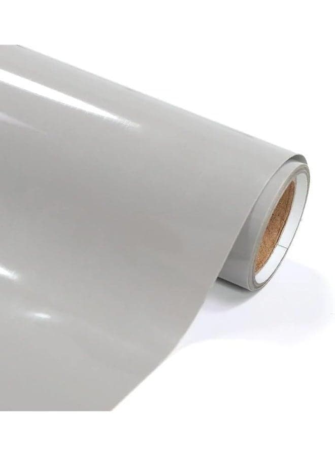 Glossy gray vinyl roll suitable for cars, kitchens, and multi-purpose appliances. 30 cm wide, 1 meter. Decals & Bumper Stickers