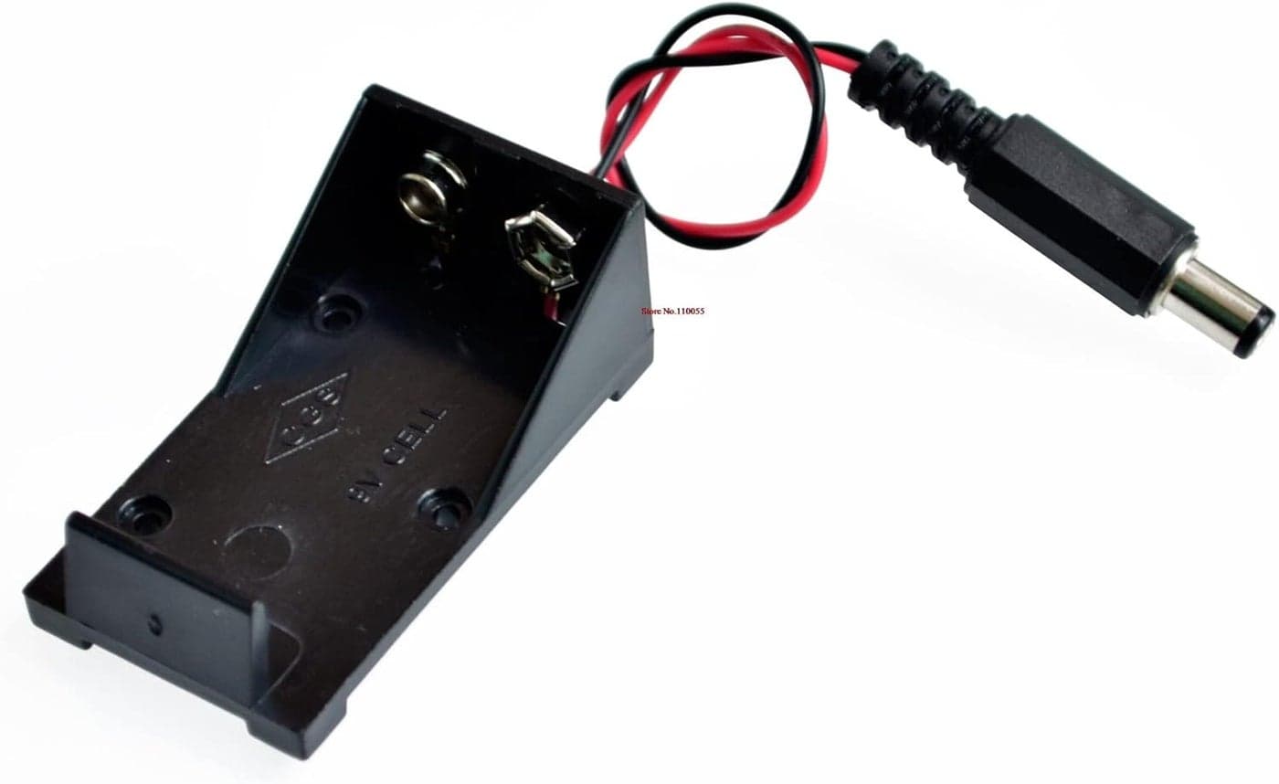 9V Battery Holder With Plug