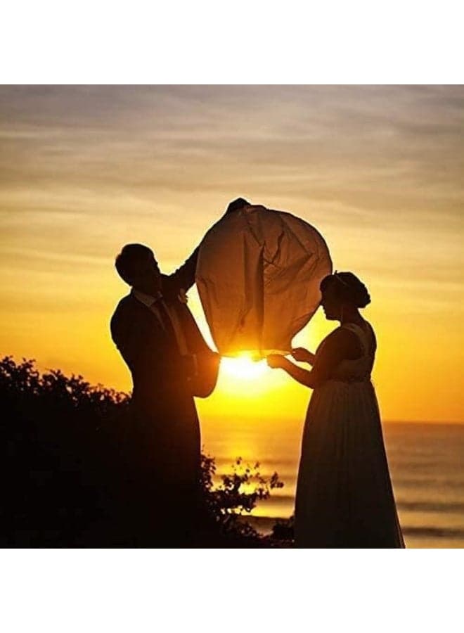 2pcs Red Flying Sky Lantern Paper Lantern for Decorations & Special Occasions Outdoor Lighting Accessories (٣)
