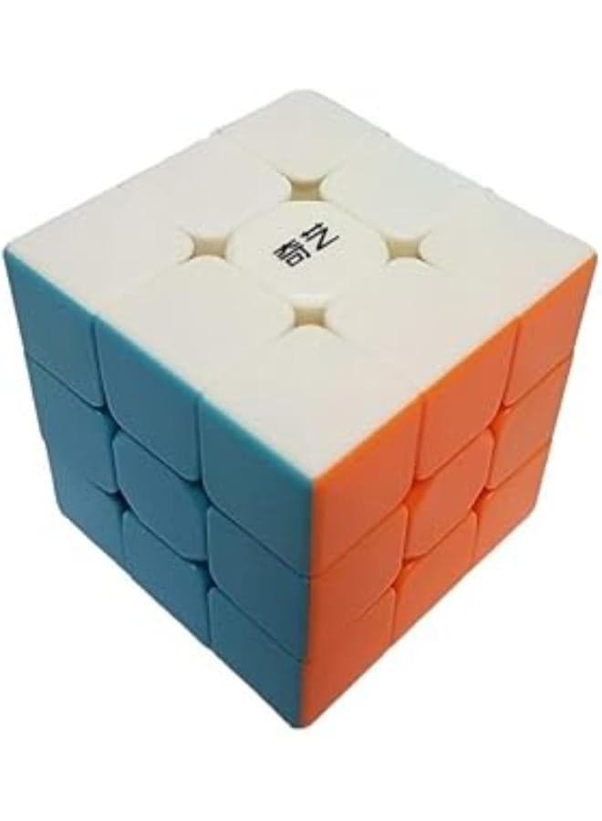 QY Speed Cube 3x3 Stickerless, Smooth Magic Cube 3x3x3, Professional Puzzle Cube, Brain Teasers Toys, For Kids & Adults