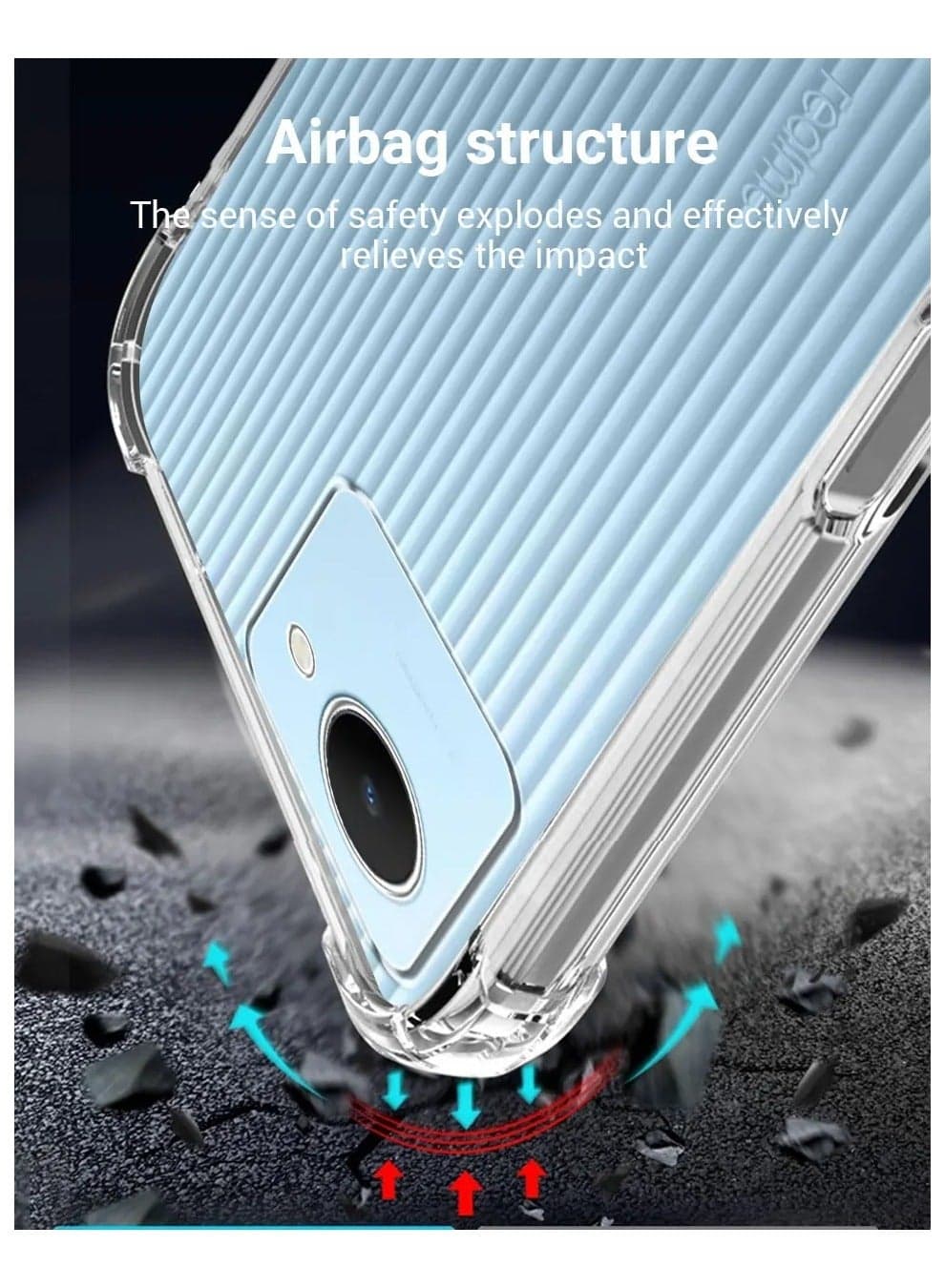 Back Cover Clear Case Transparent For Realme C30/C30s Soft Flexible Tpu Shockproof Camera Bump and Military Grade Drop Protection (7)