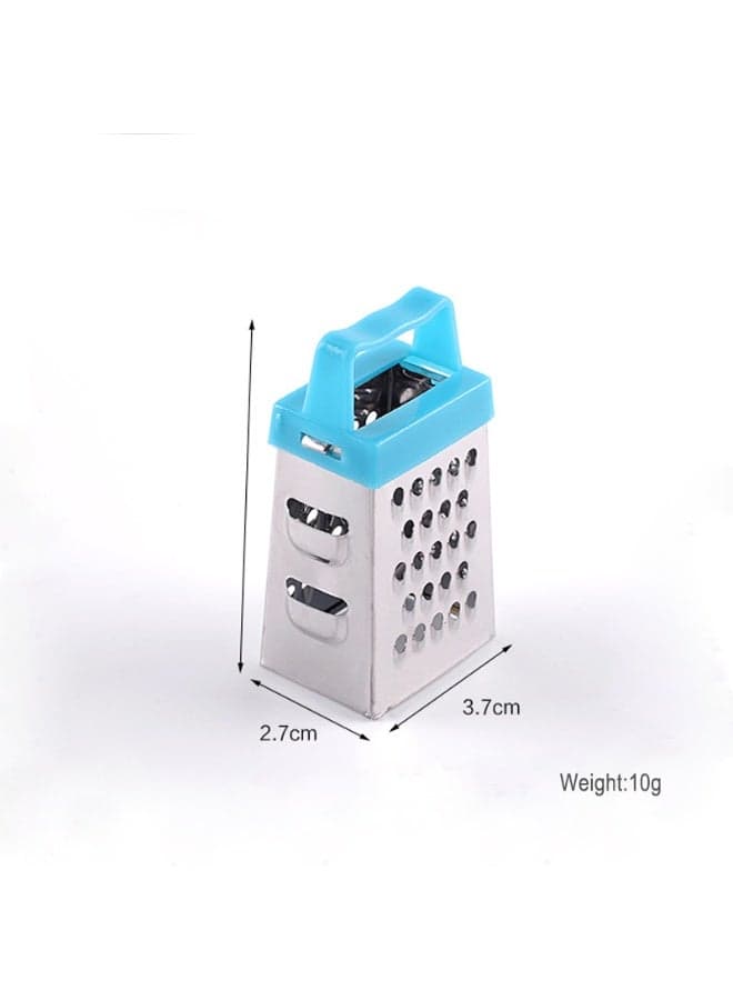 3 pcs Mini Cheese Grater - 4-Sided Stainless Steel Small Box Grater for Cheese, Ginger & Vegetables Kitchen & Home Appliances (١١)