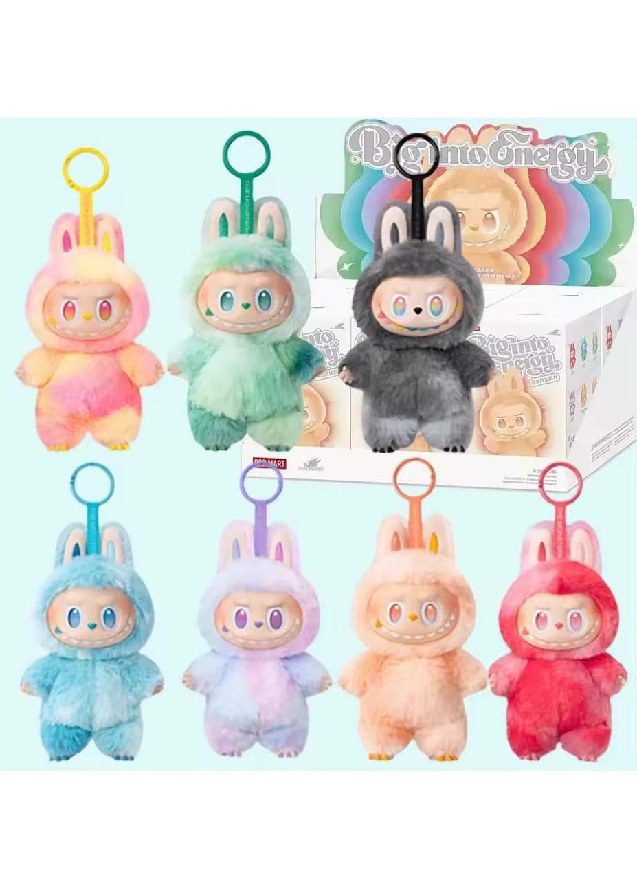 Labubu Second-Generation Sit-Down Party Series 17Cm Fun Plush Vinyl Blind Box(Trend): Color Prediction Soft Dolls