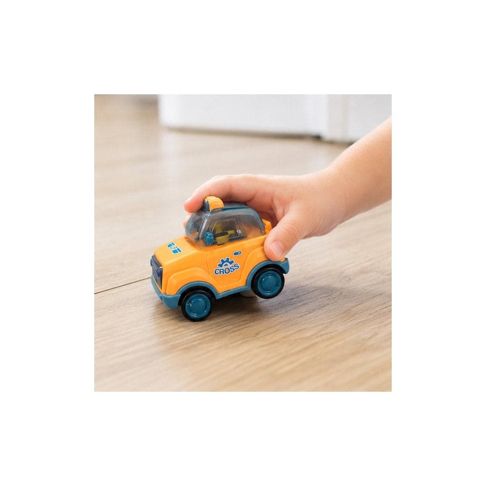 Friction Powered Toy Car for Toddlers, Orange Push and Go Vehicle | Little Explorer RC Vehicles & Batteries (٤)