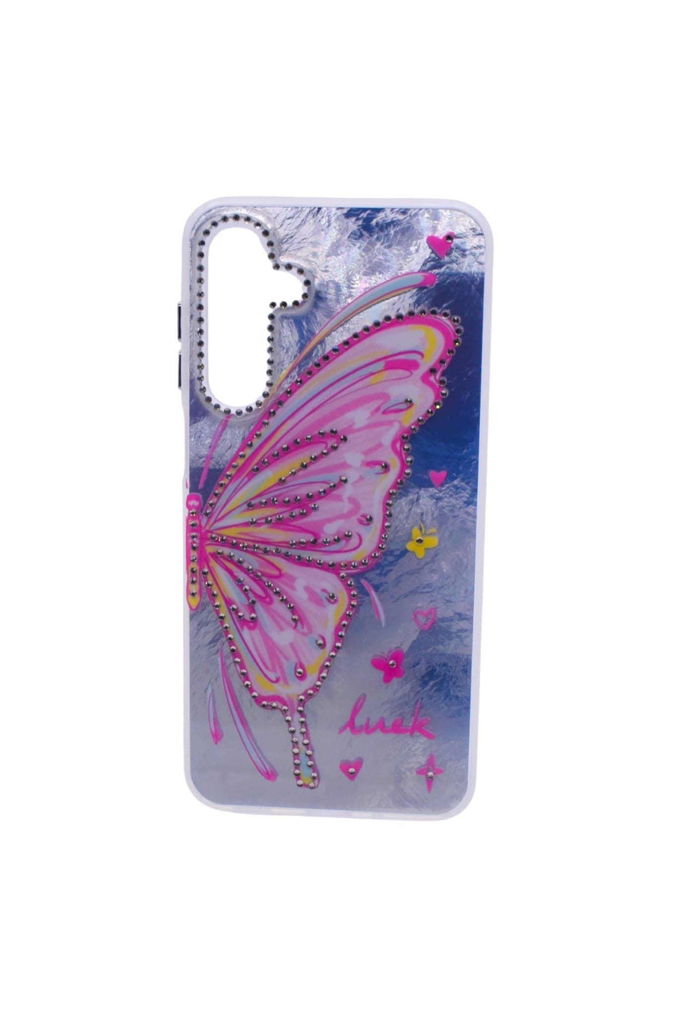 TPU Butterflies and Rhinestones Back Cover Case For Samsung Galaxy A16 - Multicolor CFS223