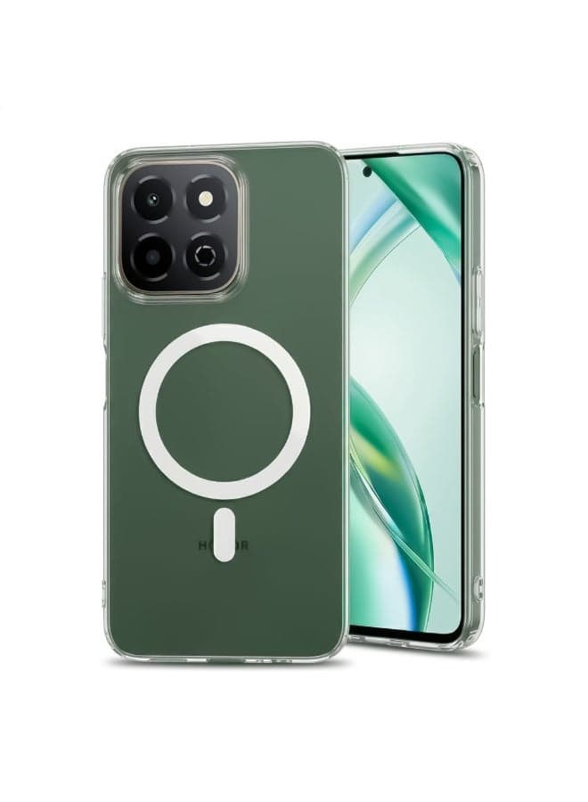 Crystal Clear MagSafe Magnetic Case Compatible with Magnetic Mounts for Honor X7C- Showcases Original Phone Color with Open Camera Cutout Cases & Covers