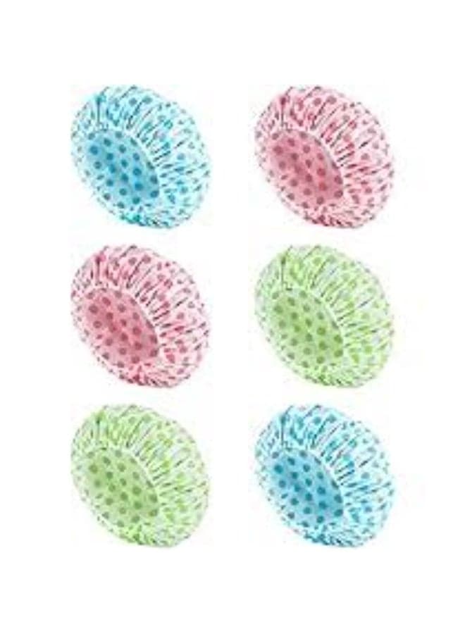 Women's Shower Cap – Waterproof and Reusable, Large Plastic Design with Flexible Elastic Band, Eco-Friendly and Suitable for Long Hair and Daily Use at Home or in the Salon – One Piece (Color May Vary) (8)