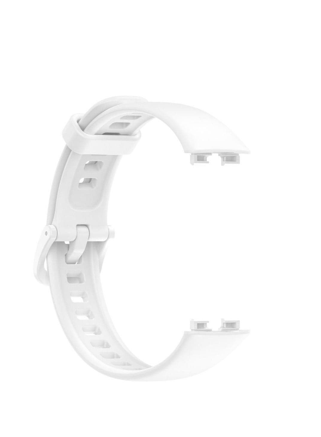 Silicone Sport Smart Watch Band Replacement Strap For Honor Band 8 (White)