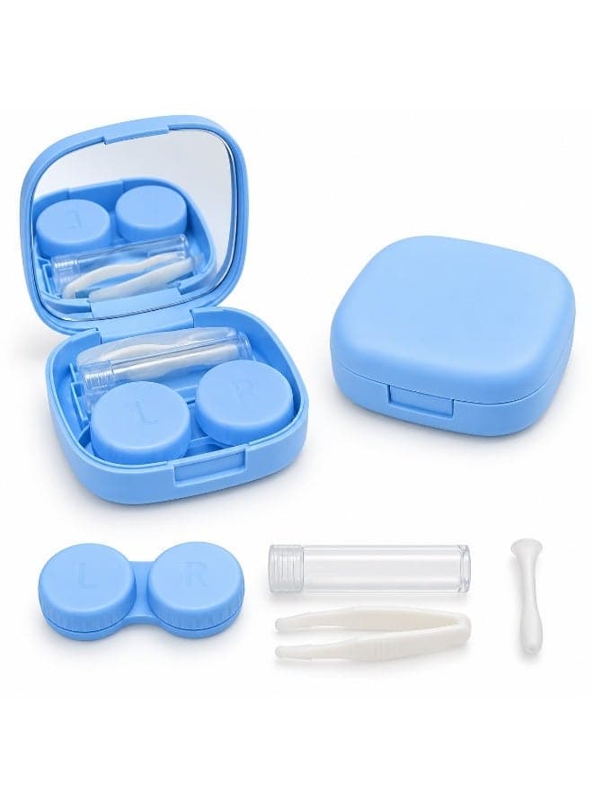 Portable contact lens case - Contact lens care kit - Lens storage and cleaning case with usage tools Women's Contact Lens Cases