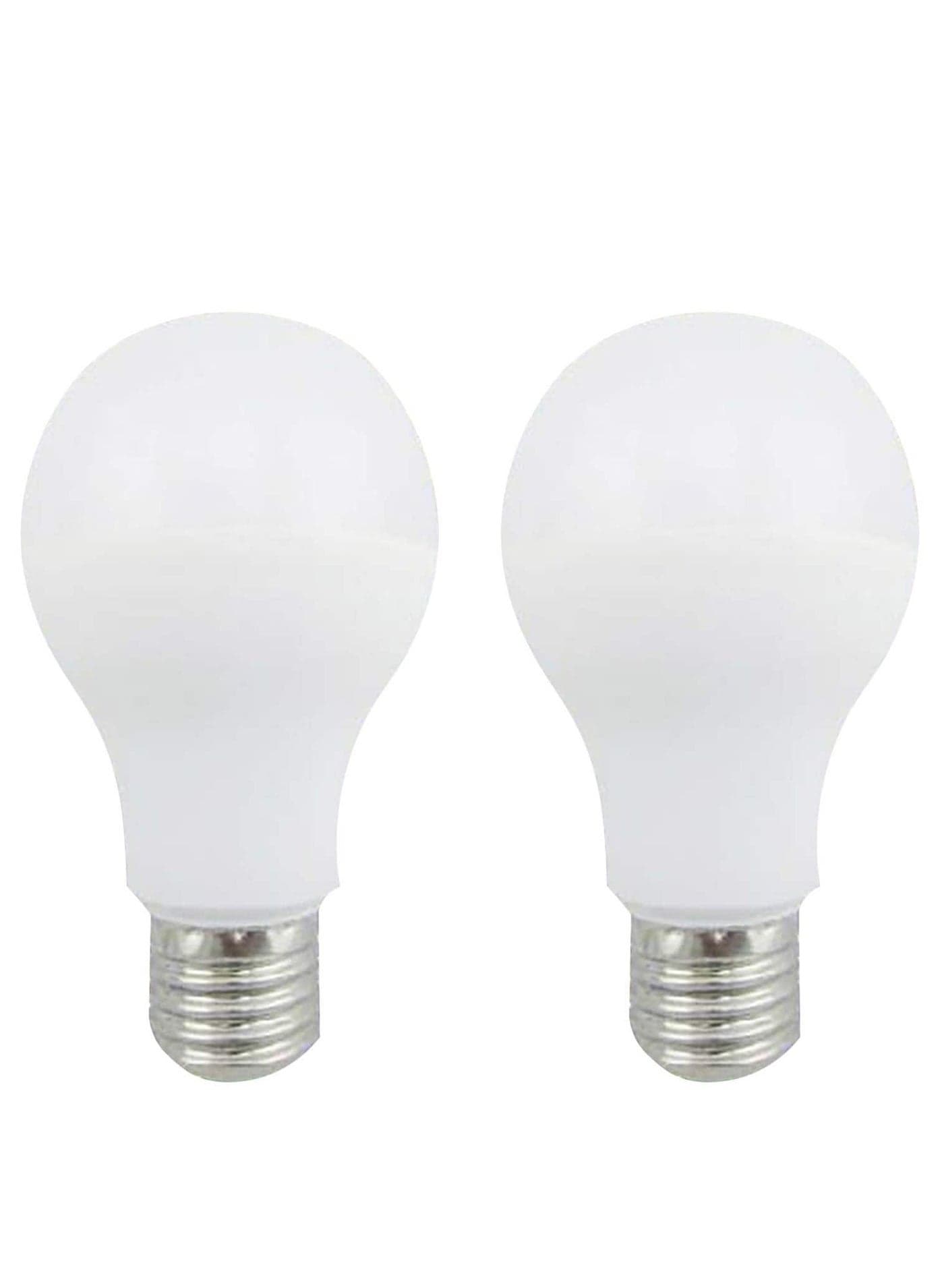 Set of 2 LED bulbs (13 W each) designed to deliver balanced, eye-comfort lighting suitable for hallways, chandeliers, and everyday indoor use. Features a standard E27 screw base for quick installation, energy-efficient performance, and long-lasting durability. Light Bulbs