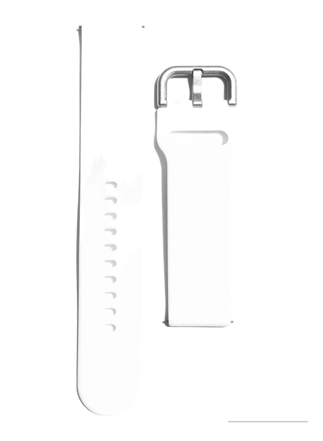 Replacement Silicone Strap 22mm For Oraimo Tempo W 3 OSW22N- Smart WatchSport - White (2)