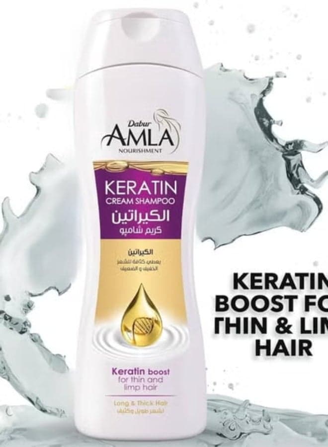 Dabur Amla Nourishment Crème Keratin Shampoo 360 Ml (Packaging may vary) (٤)