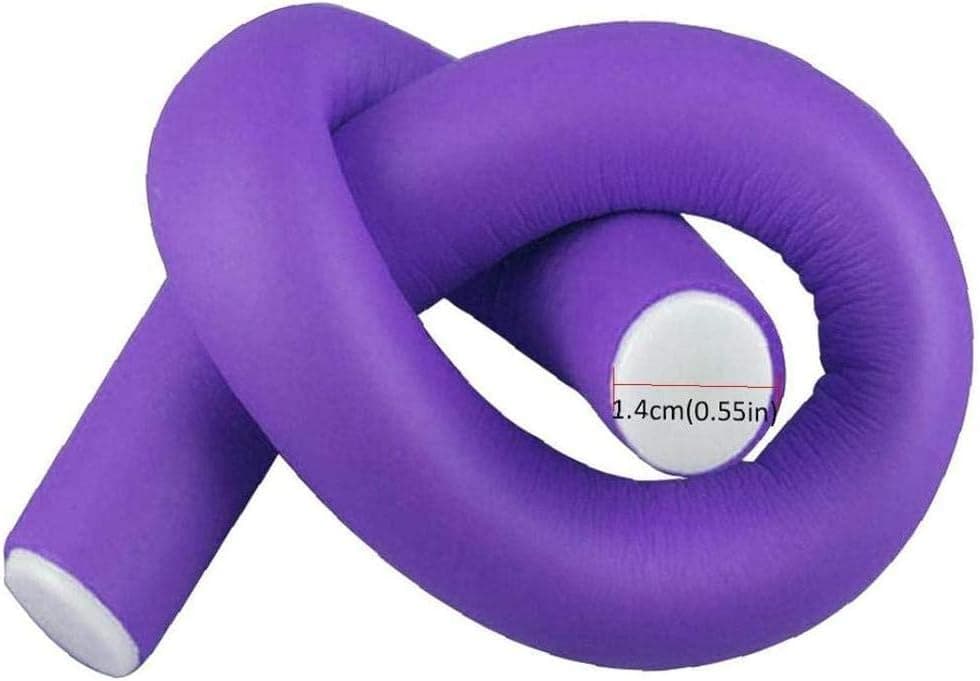 10Pcs Flexible Hair Bendy Rollers Set, Spiral Twist Hair Curlers Rods, Soft R... (3)