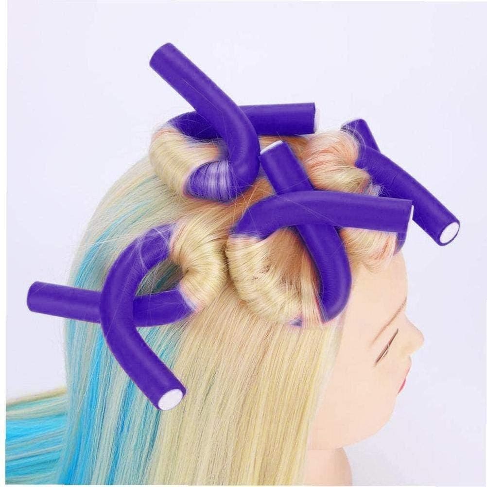 10Pcs Flexible Hair Bendy Rollers Set, Spiral Twist Hair Curlers Rods, Soft R... (4)