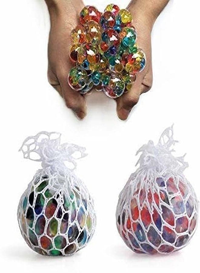 Squishy Mesh Ball – Stress Relief Squeeze Toy for Kids & Adults (2-Pack, 6cm)