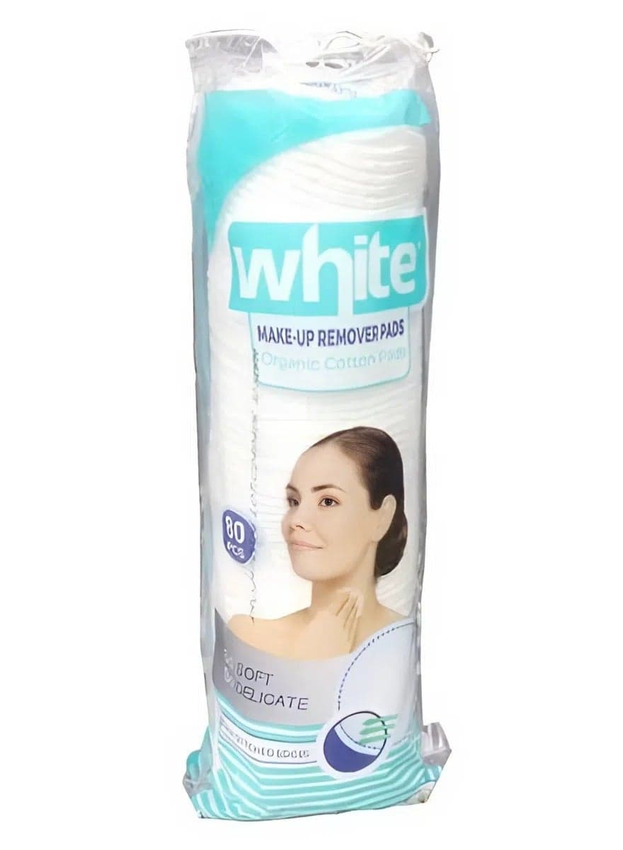 Cotton Make-up Remover Pads – 80 Pieces Cotton Balls & Swabs