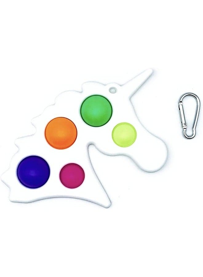 POP IT UNICORN 20x15cm Fidget Toy Stress Reliever White Fidget Spinners