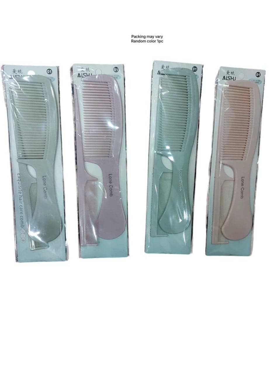 2-piece professional hair styling comb set - random color Elastics