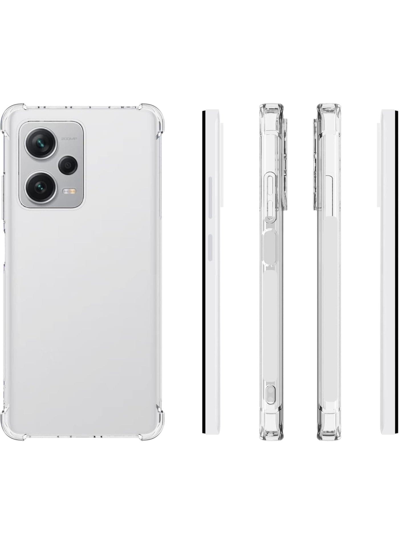 Case for Redmi Note 12 Pro Plus Pro+ Clear TPU Four Corners Protective Cover Transparent Soft funda (4)