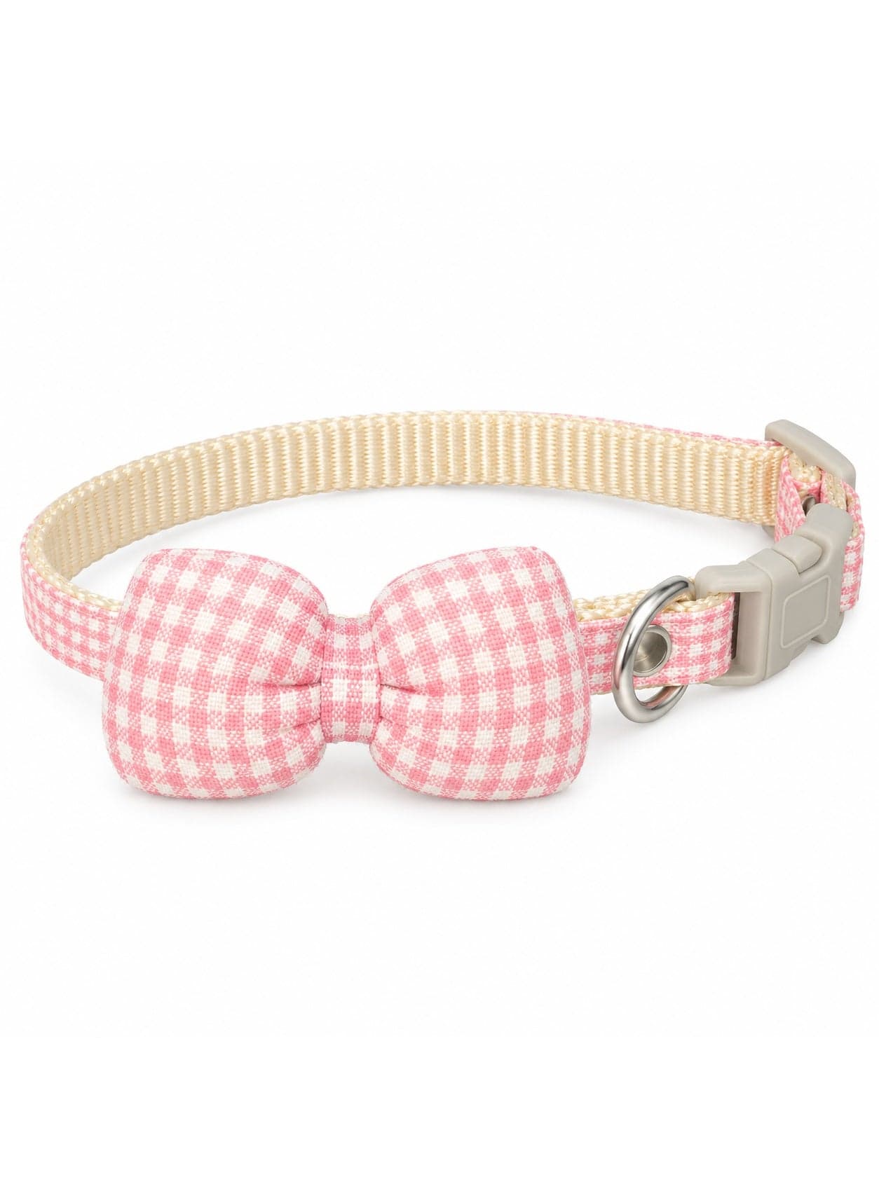 Elegant Plaid Bow Pet Collar for Cats & Small Dogs – Adjustable Neck Strap – Cute & Stylish Pet Accessory for Daily Use and Outdoor Walks